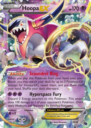 Hoopa EX - 036/98 - Ultra Rare - Holofoil