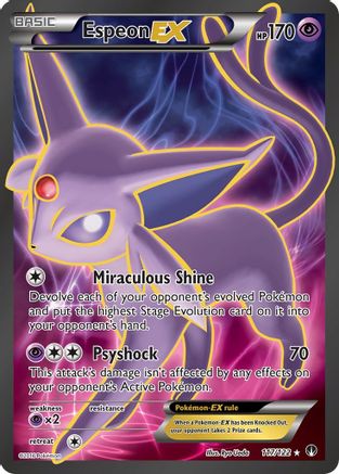 Espeon EX (Full Art) - 117/122 - Ultra Rare - Holofoil