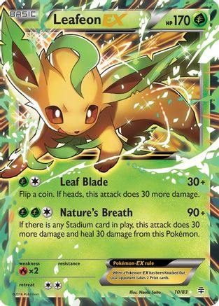 Leafeon EX - 010/83 - Ultra Rare - Holofoil