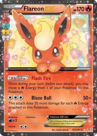 Flareon EX - RC6/RC32 - Ultra Rare - Holofoil