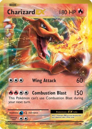 Charizard EX - 12/108 - Ultra Rare - Holofoil