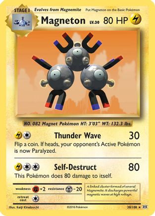 Magneton - 038/108 - Holo Rare - Holofoil
