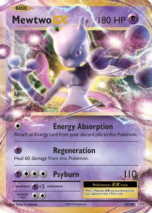 Mewtwo EX - 052/108 - Ultra Rare - Holofoil