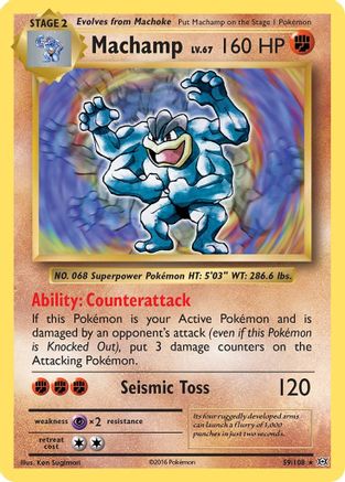 Machamp - 059/108 - Holo Rare - Holofoil