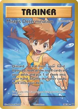 Misty's Determination (Full Art) - 108/108 - Ultra Rare - Holofoil