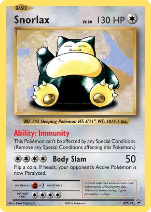 Snorlax - XY179  - Promo - Holofoil