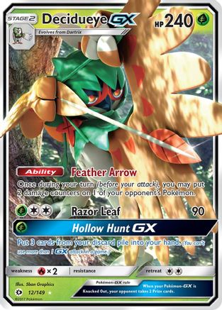 Decidueye GX - 012/149 - Ultra Rare - Holofoil