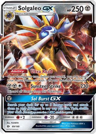 Solgaleo GX - 089/149 - Ultra Rare - Holofoil