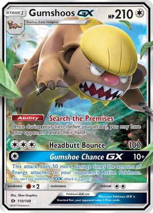 Gumshoos GX - 110/149 - Ultra Rare - Holofoil