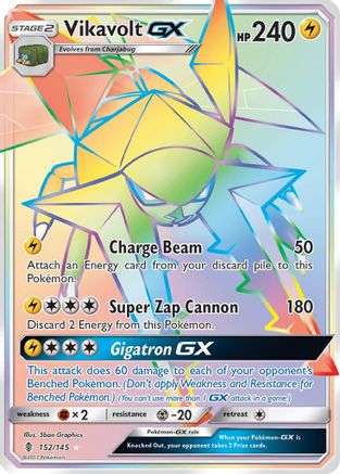 Vikavolt GX (Secret) - 152/145 - Secret Rare - Holofoil