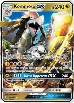 Kommo-o GX - 100/145 - Ultra Rare - Holofoil