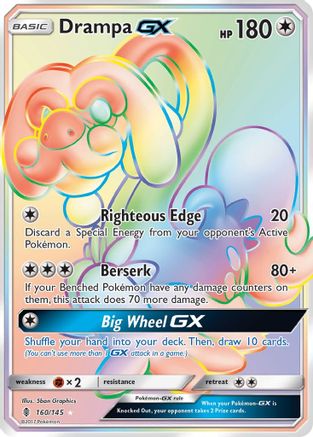 Drampa GX (Secret) - 160/145 - Secret Rare - Holofoil