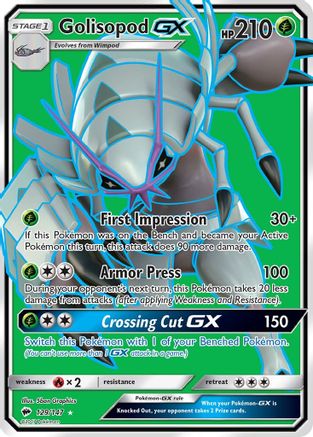 Golisopod GX (Full Art) - 129/147 - Ultra Rare - Holofoil