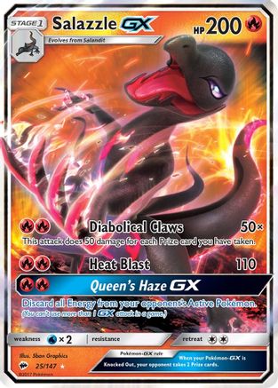 Salazzle GX - 025/147 - Ultra Rare - Holofoil