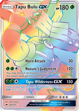 Tapu Bulu GX (Secret) - 149/147 - Secret Rare - Holofoil