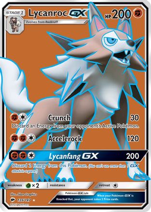 Lycanroc GX (Full Art) - 136/147 - Ultra Rare - Holofoil