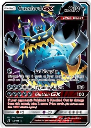 Guzzlord GX - 063/111 - Ultra Rare - Holofoil