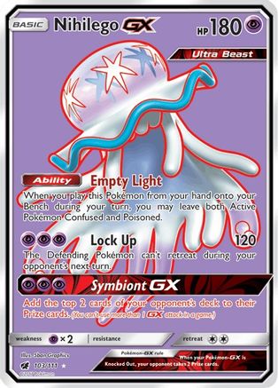 Nihilego GX (Full Art) - 103/111 - Ultra Rare - Holofoil