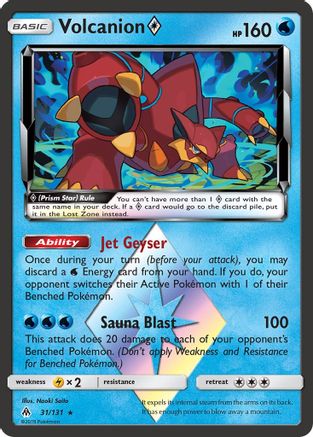 Volcanion Prism Star - 031/131 - Prism Rare - Holofoil