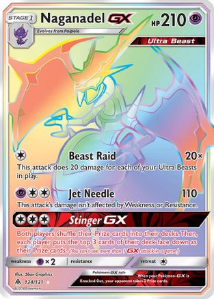 Naganadel GX (Secret) - 134/131 - Secret Rare - Holofoil