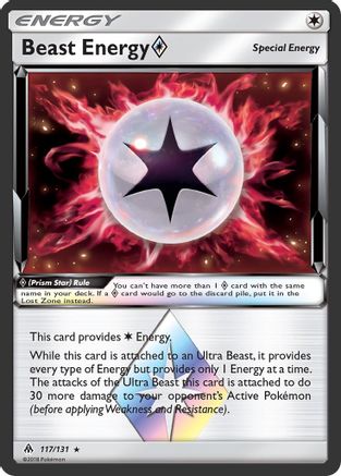 Beast Energy Prism Star - 117/131 - Prism Rare - Holofoil