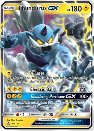 Thundurus GX - SM133  - Promo - Holofoil