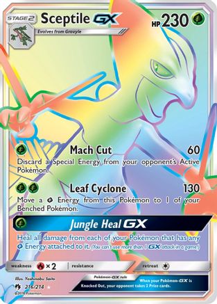 Sceptile GX (Secret) - 216/214 - Secret Rare - Holofoil