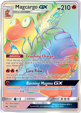 Magcargo GX (Secret) - 218/214 - Secret Rare - Holofoil