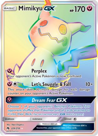 Mimikyu GX (Secret) - 226/214 - Secret Rare - Holofoil