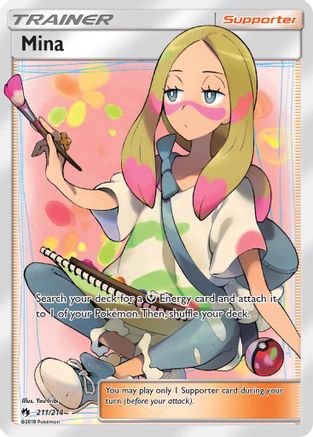 Mina (Full Art) - 211/214 - Ultra Rare - Holofoil