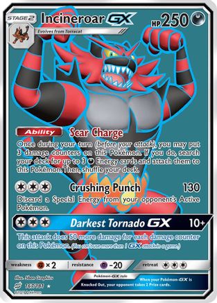 Incineroar GX (Full Art) - 167/181 - Ultra Rare - Holofoil