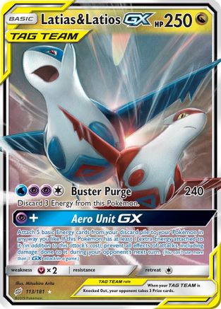 Latias & Latios GX - 113/181 - Ultra Rare - Holofoil