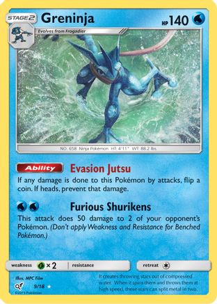 Greninja - 009/18 - Holo Rare - Holofoil