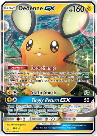 Dedenne GX - 057/214 - Ultra Rare - Holofoil