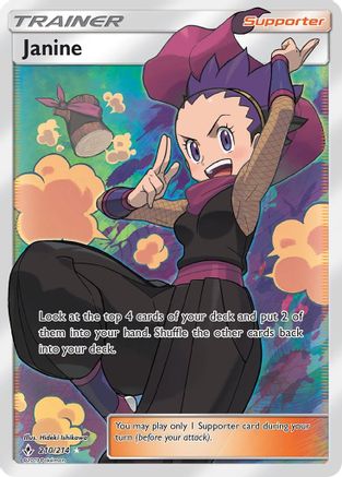 Janine (Full Art) - 210/214 - Ultra Rare - Holofoil