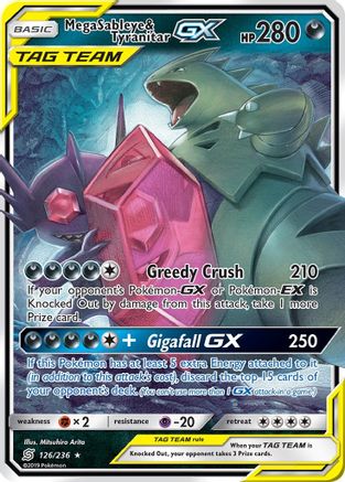 Mega Tenefix & Tyranocif GX - 126/236 - Ultra Rare - Holofoil