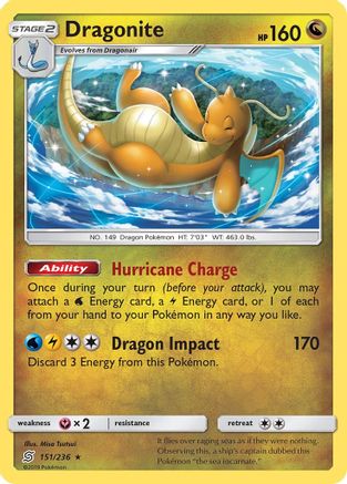 Dragonite - 151/236 - Rare - Normal