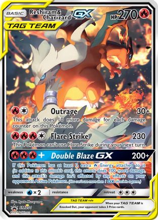 Reshiram & Charizard GX - SM201  - Promo - Holofoil