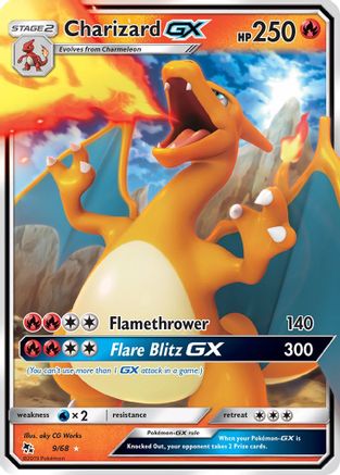 Charizard GX - 009/68 - Ultra Rare - Holofoil