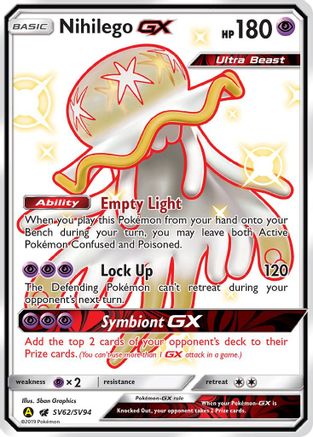 Nihilego GX - SV62/SV94 - Shiny Holo Rare - Holofoil
