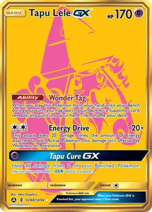 Tapu Lele GX - SV94/94 - Shiny Holo Rare - Holofoil