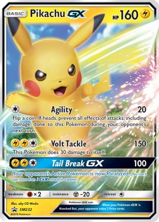 Pikachu GX - SM232  - Promo - Holofoil