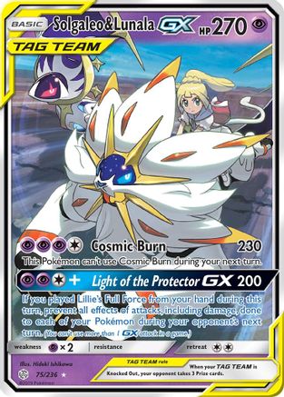 Solgaleo & Lunala GX - 075/236 - Ultra Rare - Holofoil