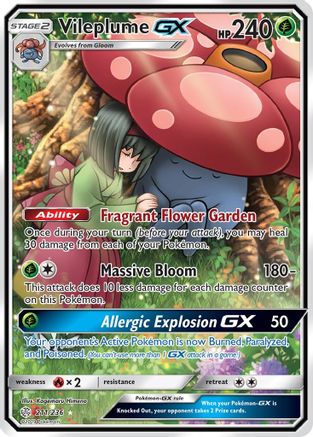 Vileplume GX (Full Art) - 211/236 - Ultra Rare - Holofoil