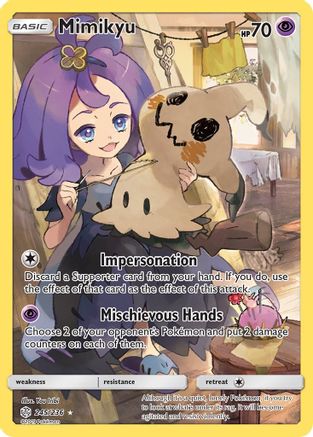 Mimikyu (Secret) - 245/236 - Secret Rare - Holofoil