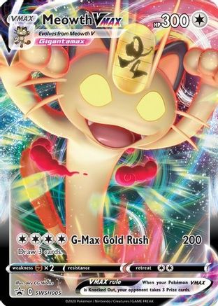 Meowth VMAX - SWSH005  - Promo - Holofoil