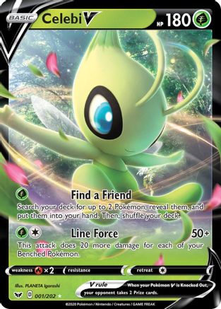 Celebi V - 001/202 - Ultra Rare - Holofoil