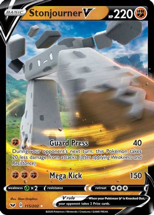Stonjourner V - 115/202 - Ultra Rare - Holofoil