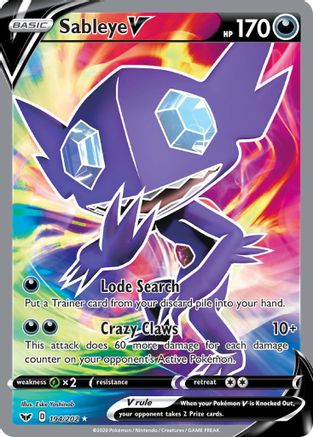 Sableye V (Full Art) - 194/202 - Ultra Rare - Holofoil