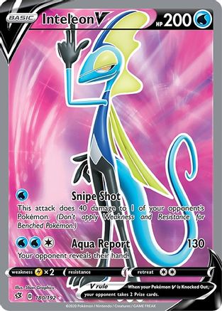 Inteleon V (Full Art) - 180/192 - Ultra Rare - Holofoil
